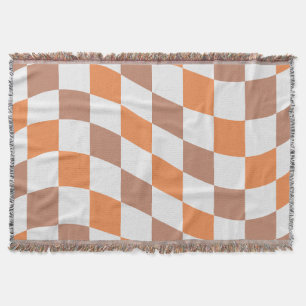 Herfst geruite franje dekent throw deken