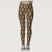 Herfst geruite leggingen leggings (Voorkant)
