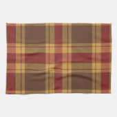 Herfst geruite namaak stof keukenhanddoek (Horizontaal)