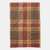 Herfst geruite namaak stof keukenhanddoek (Verticaal)