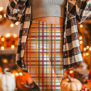 Herfst geruite patroon knus herfst leggings