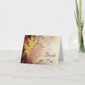 Herfst Geschilderde bladeren Bridesmaid Dank u Bedankkaart (Voorkant)
