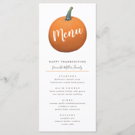 Herfst geschilderde pompoen Thanksgiving chic Menu