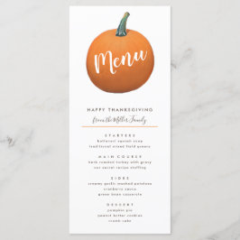 Herfst geschilderde Pompoen Thanksgiving Chic Menu