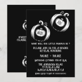 Herfst Geslacht onthullen | Geslacht Neutrale klei Kaart (Voorkant / Achterkant)