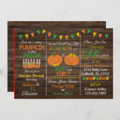 Herfst Geslacht onthullen Uitnodiging (Voorkant / Achterkant)