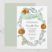 Herfst geslachtsneutrale babyshower uitnodigingen (Voorkant / Achterkant)