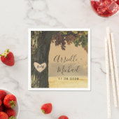 Herfst Gesneden Eiken Boomland Rustieke Bos Bruilo Servet (Insitu)