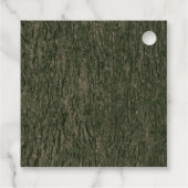 Herfst Gesneden Eiken Boomland Rustieke Bruiloft F Bedankjes Labels (Achterkant)