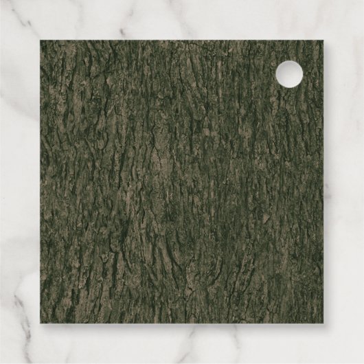 Herfst Gesneden Eiken Boomland Rustieke Bruiloft F Bedankjes Labels (Achterkant)