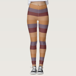 Herfst gestreepte leggings