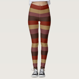 Herfst gestreepte leggings