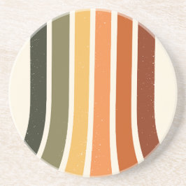 Herfst gestreepte Thanksgiving strepen Herfst Oogs Zandsteen Onderzetter