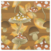 herfst getild paddenstoelpatroon stof (Close Up)