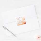 Herfst Geurkaars Modern Waterverf Label (Envelop)