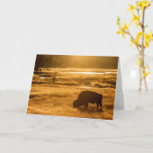 Herfst Gevist Kaart (Gele Bloem)