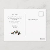 herfst gevoel foilage bruidsmeisje uitnodiging (Achterkant)