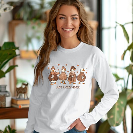 Herfst Gewoon een gezellige Gans T-shirt