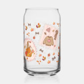 Herfst Gezellige Trui & Pompoen Spice Can Glass Blikvorm Glas (Voorkant)