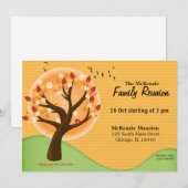 Herfst Gezinshereniging Kaart (Voorkant / Achterkant)