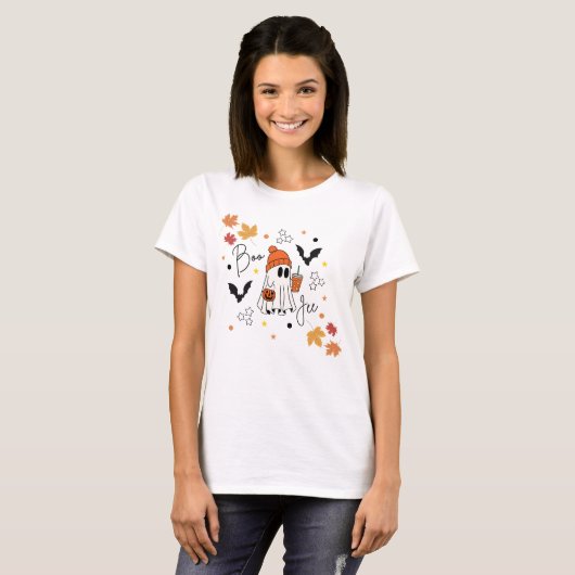 Herfst Ghost Boo-Jee T-shirt (Voorkant volledig)