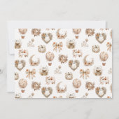 Herfst Ghost Hot Air Balloon Baby shower Kaart (Achterkant)