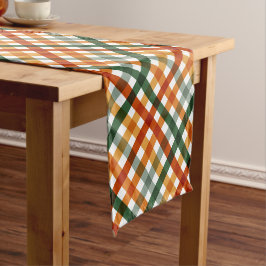 Herfst Gingham Autumn Korte Tafelloper