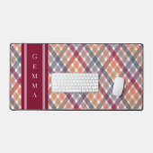 Herfst Gingham Bureaumat (Keyboard & Muis)