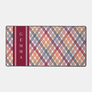Herfst Gingham Bureaumat