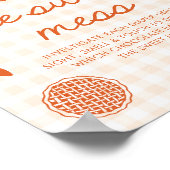 Herfst Gingham Cutie Pie Raad de Zoete Troep Spel Poster (Hoek)