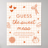 Herfst Gingham Cutie Pie Raad de Zoete Troep Spel Poster (Voorkant)