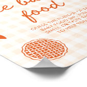 Herfst Gingham Cutie Pie Raad het Babyvoedsel Spel Poster (Hoek)