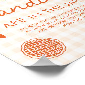 Herfst Gingham Cutie Pie Raad Hoeveel Snoepjes Spe Poster (Hoek)