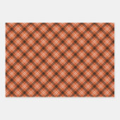Herfst Gingham kleuren, inpakken papieren vellen (Voorkant 3)
