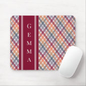 Herfst Gingham Muismat (Met muis)