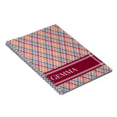 Herfst Gingham Notitieboek (Rechterzijde)