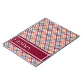 Herfst Gingham Notitieboek (Linkerzijde)