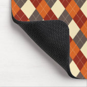 Herfst Gingham patroon  Muismat (Hoek)