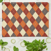 Herfst Gingham patroon Theedoek (Gevouwen)