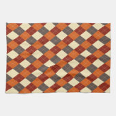 Herfst Gingham patroon Theedoek (Horizontaal)