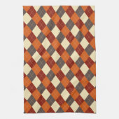 Herfst Gingham patroon Theedoek (Verticaal)