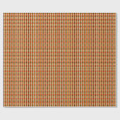 Herfst Gingham Plaid voor Seizoensverpakking Cadeaupapier (Vlak)