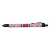 Herfst Gingham Zwarte Inkt Pen (Bovenkant)