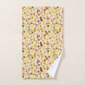 Herfst Ginkgo Leaves en Olive Pattern Bad Handdoek (Handdoek)