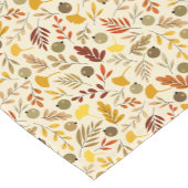Herfst Ginkgo Leaves en Olive Pattern Korte Tafelloper (Hoek)