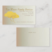 Herfst Ginkgo Leaves Visitekaartje (Voorkant / Achterkant)