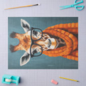 Herfst Giraffe Fashionista Tissuepapier (Craft)