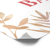 Herfst Girl Elephant Baby shower Welkomstteken Poster (Hoek)