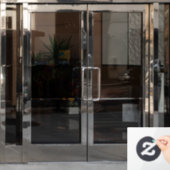 Herfst Glas in lood Art Window Cling Raamsticker (Kantoordeur)