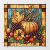 Herfst Glas in lood Art Window Cling Raamsticker (Vel)